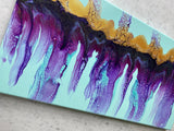 "Purple Rain" - pour painting 10x20
