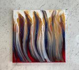 "Burgundy Bouquet" - 10x10 pour painting