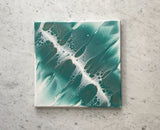 “In the Shallows” - 10x10 pour painting