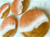 Sunset Peach Ocean Coasters