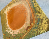 “The Lagoon” - 20x20 pour painting