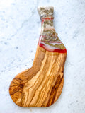 Small Olive Wood Geode Charcuterie Board