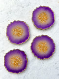 Purple Geode Coasters