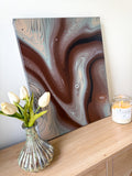 Earth Tone Canvas | 14x18 Original Abstract Painting
