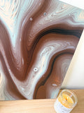 Earth Tone Canvas | 14x18 Original Abstract Painting