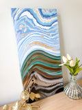 Bluebird Farm Days | 10x20 Original Abstract Painting