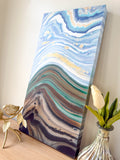 Bluebird Farm Days | 10x20 Original Abstract Painting