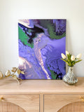 Lilacs on the Farm | 16x20 Original Abstract Painting