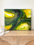John Deere-Inspired Art | 16x20 Original Abstract Painting