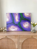 Lilacs on the Farm | 18x24 Original Abstract Painting