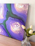 Lilacs on the Farm | 18x24 Original Abstract Painting