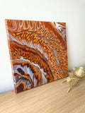 Warm Earth Tone Canvas | 12x12 Original Abstract Painting