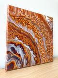 Warm Earth Tone Canvas | 12x12 Original Abstract Painting