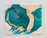 "Sea Cavern Conch" - 16x20 pour painting