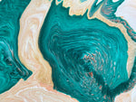 "Sea Cavern Conch" - 16x20 pour painting
