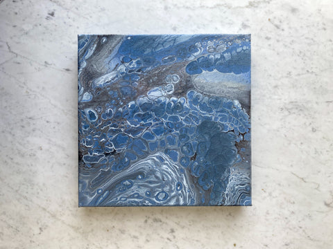 “Midnight Blizzard” - 10x10 pour painting