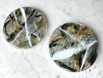 Round Opal Coasters - Pair of 2